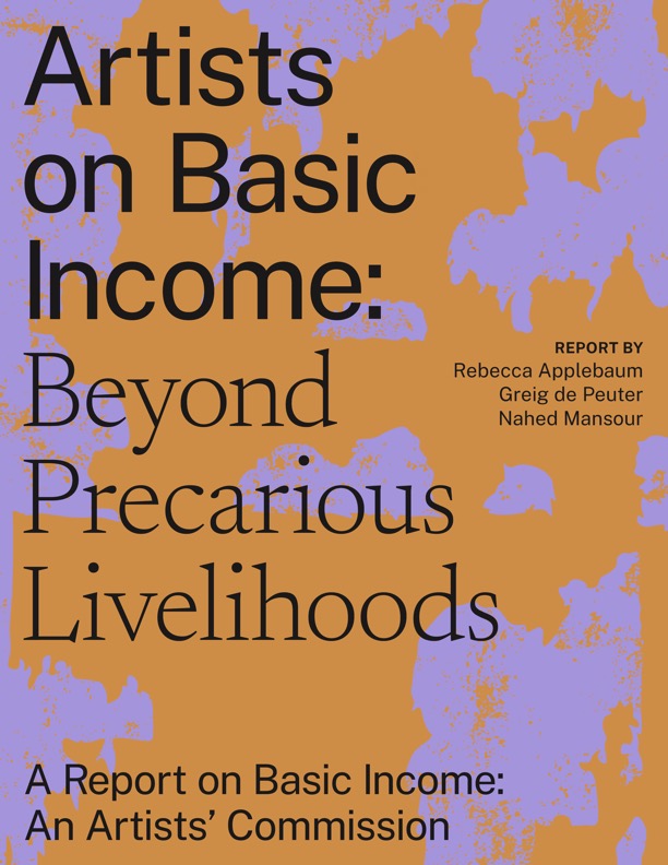 Artists on basic income cover