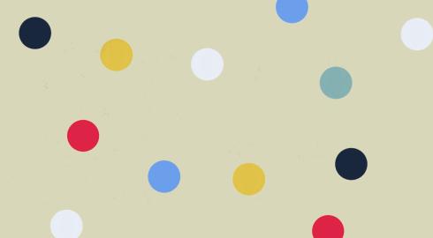 Colourful polkadots