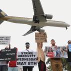 LAX Rideshare Drivers United protest