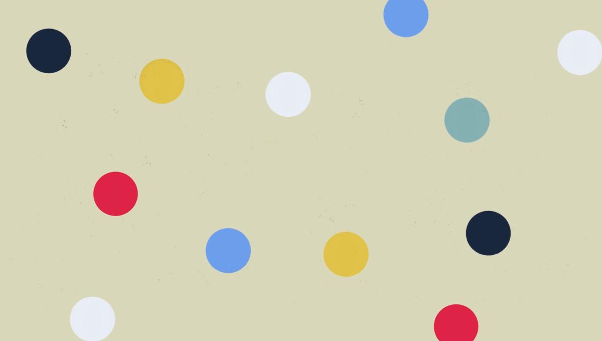 Colourful polkadots