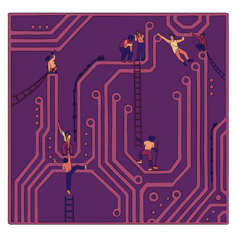 Tech work illustration