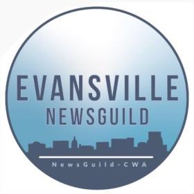 Evansville NewsGuild logo with a city skyline