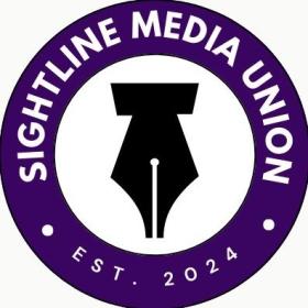 Sightline Media Union with an upside down pen nib