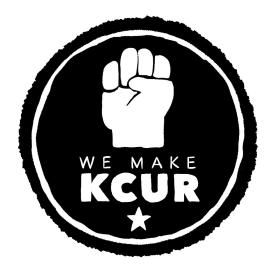 We Make KCUR with a fist and a white star